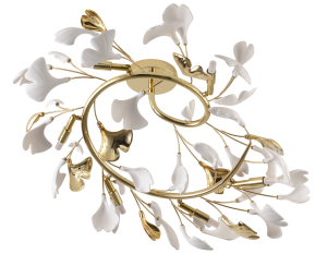 MX2858-6-EGN LEAF LAMPA SUFITOWA ZŁOTA\GOLD Zuma Line