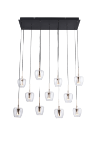 MD2291-11B-3BGT NELSON LAMPA WISZĄCA CZARNO-ZŁOTA/BLACK-GOLD Zuma Line