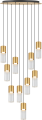 DU31909A/50W IGGLY LAMPA WISZĄCA CZARNY MAT+ZŁOTY/MATT BLACK+GOLD Zuma Line