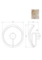 C241249403A VELENNE LAMPA SUFITOWA ZŁOTA/GOLD Zuma Line