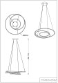 P240842601 ZEPHYRA LAMPA WISZĄCA CZARNA/BLACK Zuma Line