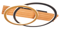 C230617002B SERANA LAMPA SUFITOWA ZŁOTA+CZARNA+DREWNO/ GOLD+BLACK+WOOD Zuma Line