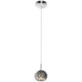 Lampa wisząca CRYSTAL kolor srebrny/transparentny metal/szkło, kryształ, G9 IP20 P0076-01A-F4FZ Zuma Line