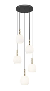 P0076-05G-P7AA CALVO LAMPA WISZĄCA CZARNY MAT+ZŁOTA/MATT BLACK+GOLD Zuma Line