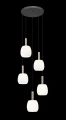 P0076-05G-P7AA CALVO LAMPA WISZĄCA CZARNY MAT+ZŁOTA/MATT BLACK+GOLD Zuma Line