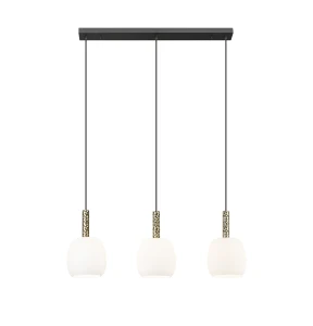 P0076-03Q-P7AA CALVO LAMPA WISZĄCA CZARNY MAT+ZŁOTA/MATT BLACK+GOLD Zuma Line