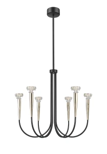 P0603-06F-SDB1 BOSTON LAMPA WISZĄCA CZARNY MAT+ZŁOTA/MATT BLACK+FRENCH GOLD Zuma Line