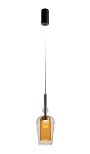 251010-AM TAGNA LAMPA WISZĄCA CZARNA/BLACK AMBER Zuma Line