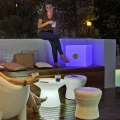 3177 CAPRI 40 SOLAR STOLIK Z PODŚWIETLENIEM BIAŁY New Garden