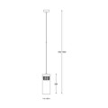 Lampa wisząca GEM kolor czarny mat metal/szkło, G9 IP20 P0389-01D-P7AC Zuma Line
