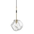 Lampa wisząca ROCK kolor czarny mat/złoty metal/szkło, E27 IP44 P0488-01M-SEAC Zuma Line