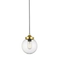 Lampa wisząca RIANO kolor francuskie złoto/transparentny metal/szkło, E27 IP20 P0454-01D-F7AC Zuma Line