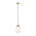 Lampa wisząca RIANO kolor francuskie złoto/czarny, biały metal/szkło, E27 IP20 P0454-01D-F7AA Zuma Line