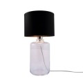 Lampa stołowa SAMASUN kolor transparentny/czarny, złoty metal/szkło, tkanina, E27 IP20 5502BKGO Zuma Line