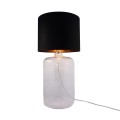 Lampa stołowa AMARSA kolor transparentny/czarny, złoty metal/szkło, tkanina, E27 IP20 5508BKGO Zuma Line