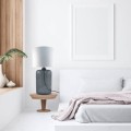 Lampa stołowa AMARSA kolor czarny metal/szkło, tkanina, E27 IP20 5509WH Zuma Line