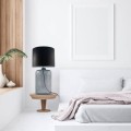 Lampa stołowa AMARSA kolor czarny metal/szkło, tkanina, E27 IP20 5510BK Zuma Line