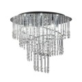 Lampa sufitowa plafon kryształowy TERRE kolor chrom metal/szkło, kryształ, 6xG9 IP20 19154L Zuma Line