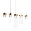Lampa wisząca GEM kolor złoty metal, 5xG9 IP20 P0389-05E-F7AC Zuma Line