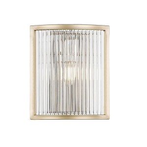 Kinkiet lampa ścienna SERGIO kolor złoty metal/szkło, E14 IP20 W0528-01A-V6AC Zuma Line