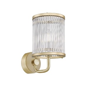 Kinkiet lampa ścienna SERGIO kolor złoty mat metal/szkło, E14 IP20 W0528-01F-V6AC Zuma Line