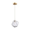 Lampa wisząca ROCK kolor złoty/transparentny metal/szkło, E27 IP20 P0488-01B-U8AC Zuma Line