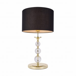 Lampa stołowa REA kolor złoty/czarny metal/szkło, E27 IP20 RLT93163-1GB Zuma Line