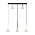 Lampa wisząca ALI kolor czarny/złoty metal/szkło, 5xG9 IP20 5641 Zuma Line