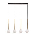 Lampa wisząca ALI kolor czarny/złoty metal/szkło, 4xG9 IP20 5640 Zuma Line