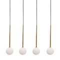 Lampa wisząca ALI kolor czarny/złoty metal/szkło, 4xG9 IP20 5640 Zuma Line