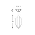 Kinkiet lampa ścienna ALEXANDRIA kolor złoty/transparentny metal/szkło, 2xG9 IP20 W0556-02A-V7V7 Zuma Line
