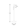 Lampa podłogowa MADERA kolor drewniany drewno, 2xG9 IP20 8310144 Zuma Line