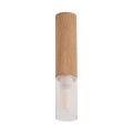 Spot tuba – lampa sufitowa MADERA kolor drewniany drewno/tkanina, G9 IP20 3210103 Zuma Line