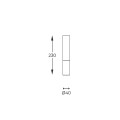 Spot tuba – lampa sufitowa MADERA kolor drewniany drewno/tkanina, G9 IP20 3210103 Zuma Line