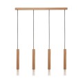 Lampa wisząca MADERA kolor drewniany drewno/tkanina, 4xG9 IP20 8620403 Zuma Line