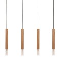 Lampa wisząca MADERA kolor drewniany drewno/tkanina, 4xG9 IP20 8620403 Zuma Line