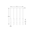 Lampa wisząca MADERA kolor drewniany drewno/tkanina, 4xG9 IP20 8620403 Zuma Line