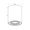 Spot tuba – lampa sufitowa RONDOC sl kolor biały metal, GU10 IP20 20038-WH-N Zuma Line