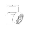 Reflektor / spot lampa sufitowa LOMO kolor czarny metal, G9 IP20 20001-BK-N Zuma Line