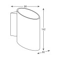 Kinkiet lampa ścienna SLICE kolor biały metal, G9 IP20 50603-WH-N Zuma Line