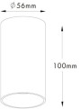 Spot tuba – lampa natynkowa TUBA kolor biały metal, GU10 IP20 92679-N Zuma Line