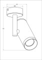 Reflektor / spot lampa sufitowa TORI kolor biały metal, GU10 IP20 20015-WH-N Zuma Line