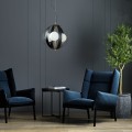Lampa wisząca NELA kolor czarny/złoty metal/szkło, 3xE14 IP20 1137 Zuma Line
