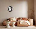 Lampa wisząca NELA kolor czarny/złoty metal/szkło, 6xE14 IP20 1138 Zuma Line