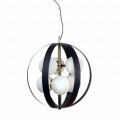 Lampa wisząca NELA kolor czarny/złoty metal/szkło, 6xE14 IP20 1138 Zuma Line