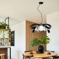 Lampa wisząca NELA kolor czarny/złoty metal/szkło, 4xE14 IP20 1139 Zuma Line