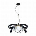 Lampa wisząca NELA kolor czarny/złoty metal/szkło, 4xE14 IP20 1139 Zuma Line