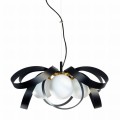 Lampa wisząca NELA kolor czarny/złoty metal/szkło, 4xE14 IP20 1139 Zuma Line