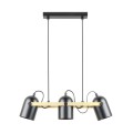 Lampa wisząca FATI kolor czarny mat/złoty metal, 3xE27 IP20 A8163-3A Zuma Line