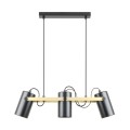 Lampa wisząca RESI kolor czarny mat/złoty metal, 3xE27 IP20 A8162-3A Zuma Line